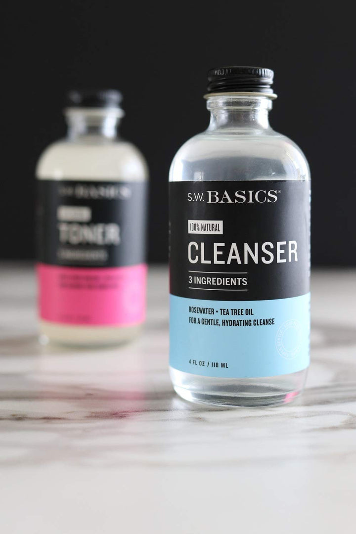 Vegan Vegetarian Skin Care Cleanser by SW Basics - All Natural Skincare - Organic Ingredients