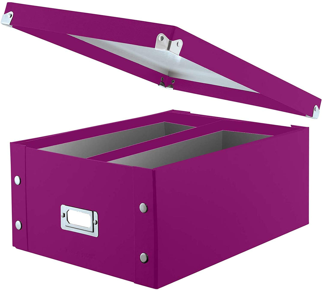 Snap-N-Store CD Storage Box - Pack of 1/2 - Durable Dis