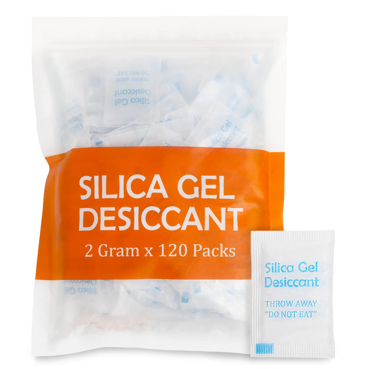 Orimit 2 Gram [120 Packets] Silica Gel Packs for Moistu