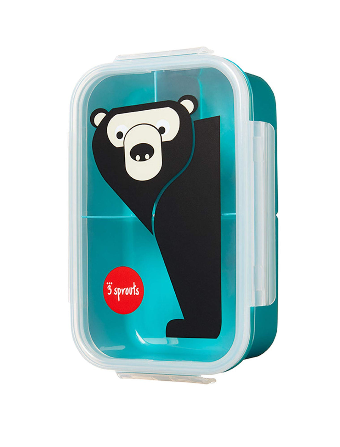 3 Sprouts Bento Box for Kids – Leakproof, BPA-Free Lunch Box with 3 Compartments for Back to School, Reusable On-the-Go Meal and Snack Containers - Deer