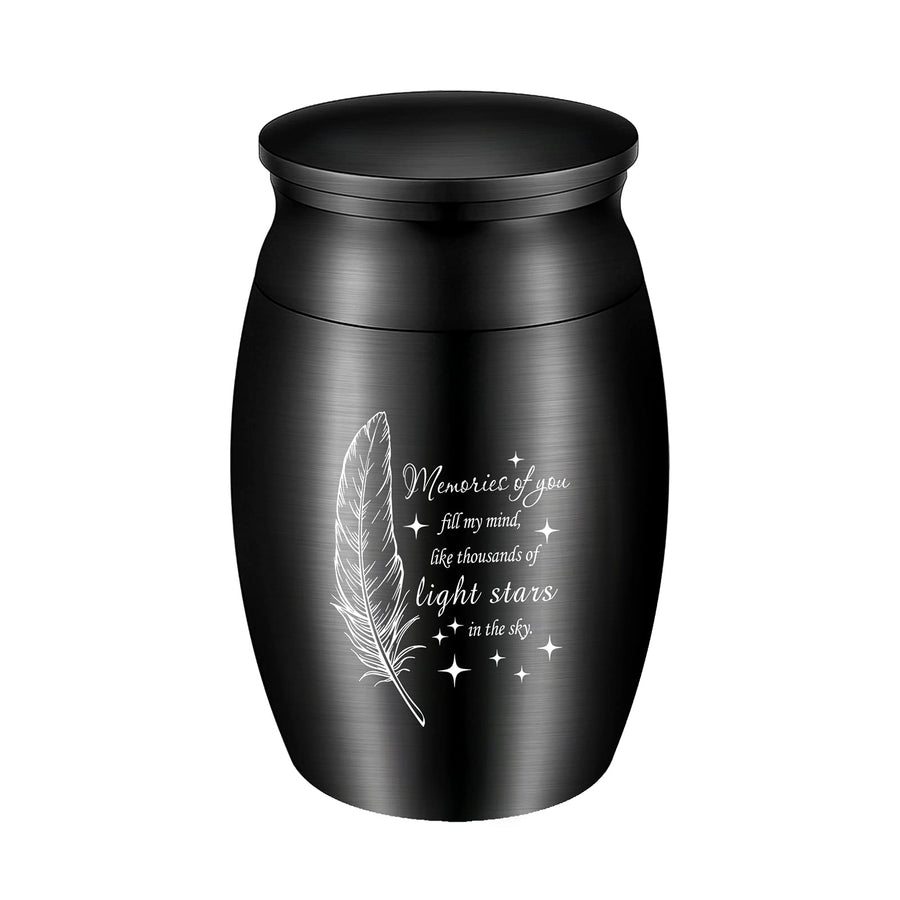 Small Keepsake Urn for Ashes 3 Inches Aluminum Cremation Mini Urn Small Ash Urn for Human Ashes Keepsake Holder