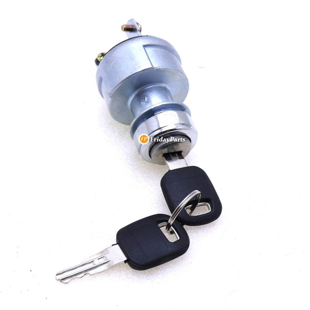 FridayParts Ignition Switch 4 Wire with 2 Keys 9G-7641 9G7641 for Caterpillar CAT Excavator 229 306 320 330 322 375