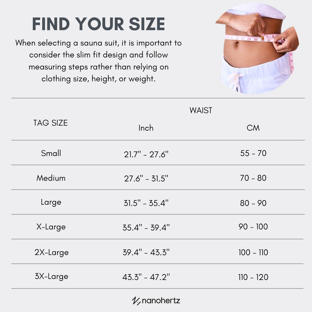 NANOHERTZ Sauna Sweat Shapewear Leggings Pants Workout 