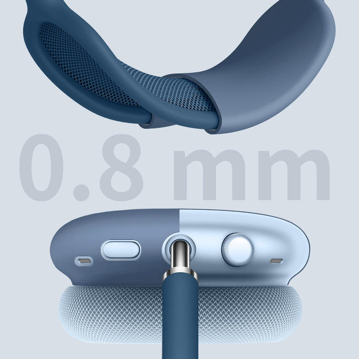 Silicone Case Cover for AirPods Max Headphones, Anti-Scratch Ear Cups Cover and Headband Cover for AirPods Max, Accessories Skin Protector for AirPods Max (Dark Blue)