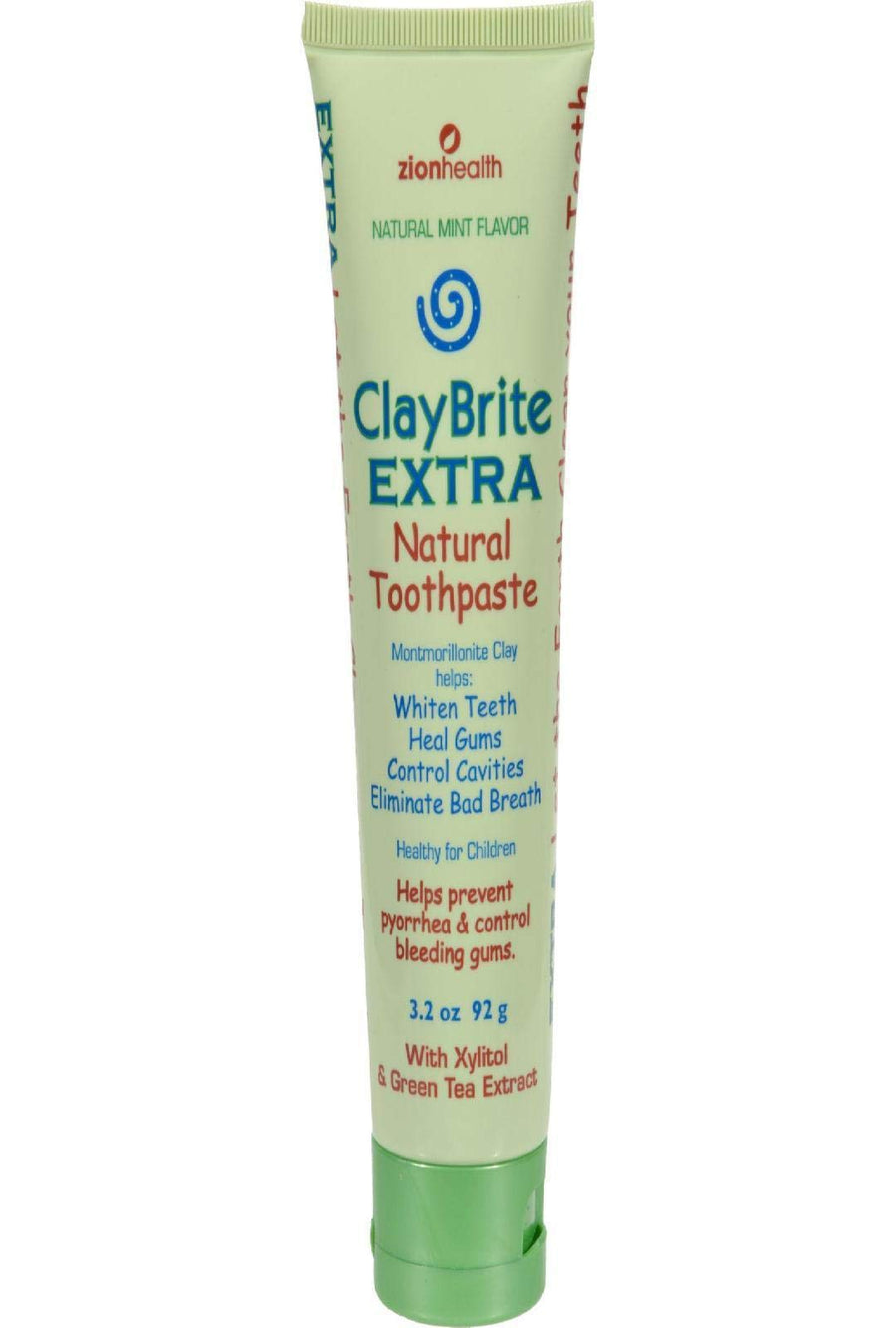 Zion Health Claybrite Extra Strength Toothpaste, 3.2 Ou