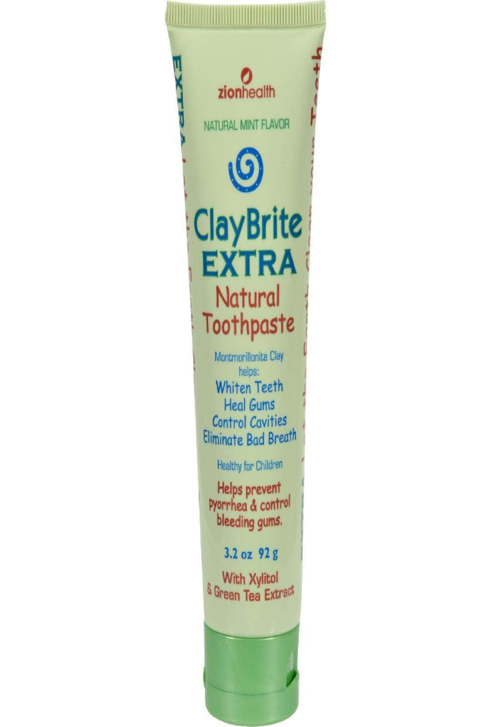 Zion Health Claybrite Extra Strength Toothpaste, 3.2 Ou