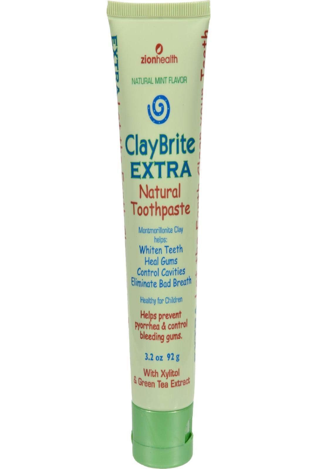 Zion Health Claybrite Extra Strength Toothpaste, 3.2 Ou
