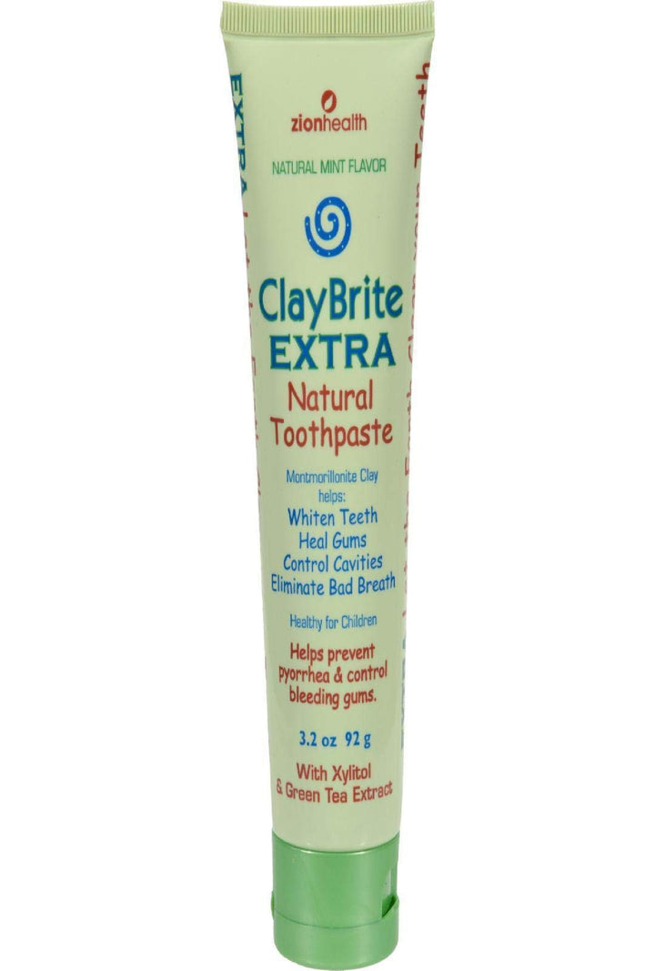 Zion Health Claybrite Extra Strength Toothpaste, 3.2 Ou