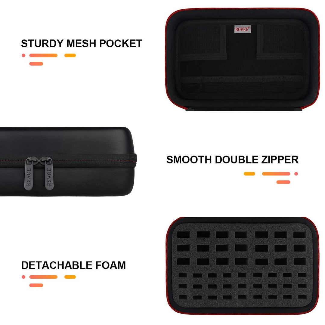 Flash Drive Case SD Card Holder 48 Slots USB Storage Case Thumb Drive Memory Card SDXC SDHC Card Organizer for SanDisk Samsung SamData Netac PNY YubiKey TOPESEL USB Stick Flash Drives, Black