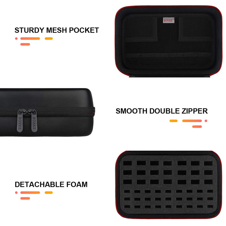 Flash Drive Case SD Card Holder 48 Slots USB Storage Case Thumb Drive Memory Card SDXC SDHC Card Organizer for SanDisk Samsung SamData Netac PNY YubiKey TOPESEL USB Stick Flash Drives, Black