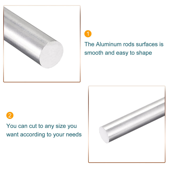 MECCANIXITY Aluminum Solid Round Rod 10mm Diameter 300m