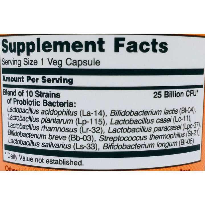 Now Probiotic-10 25 Billion, 50 Count (Pack of 2)