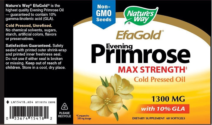 Nature&#39;s Way Evening Primrose Oil, Cold Pressed