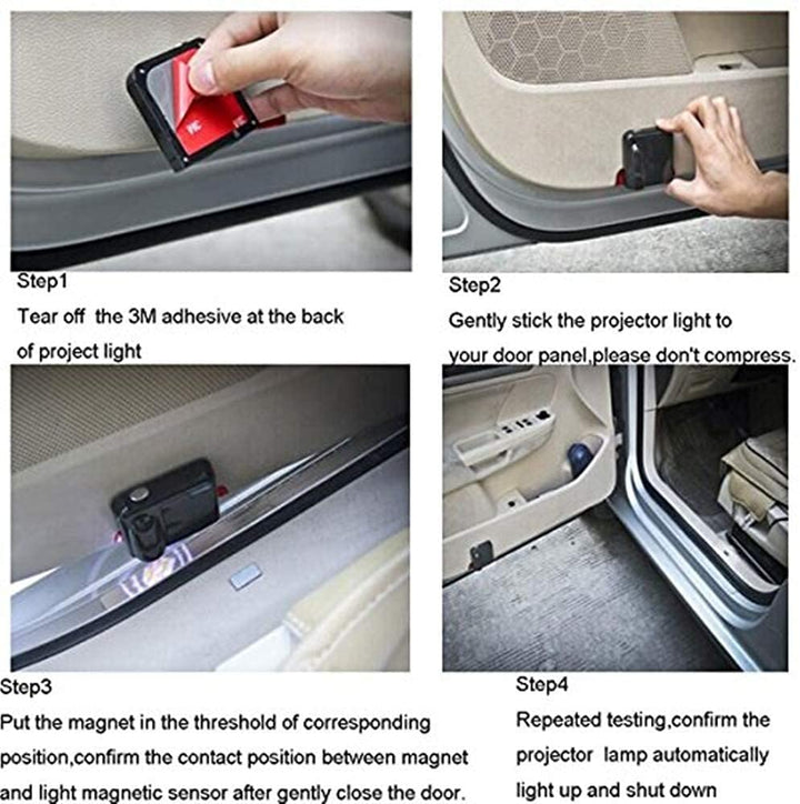 SOONDAR Car Door LED Logo Projector Light, Upgraded Uni