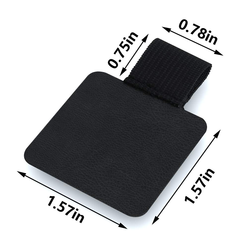 12 Pack Notebook Pen Loop Holder Self-Adhesive Pen Holder Pencil Holders Elastic Loop Designed for Notebooks Journals Calendars (Black)