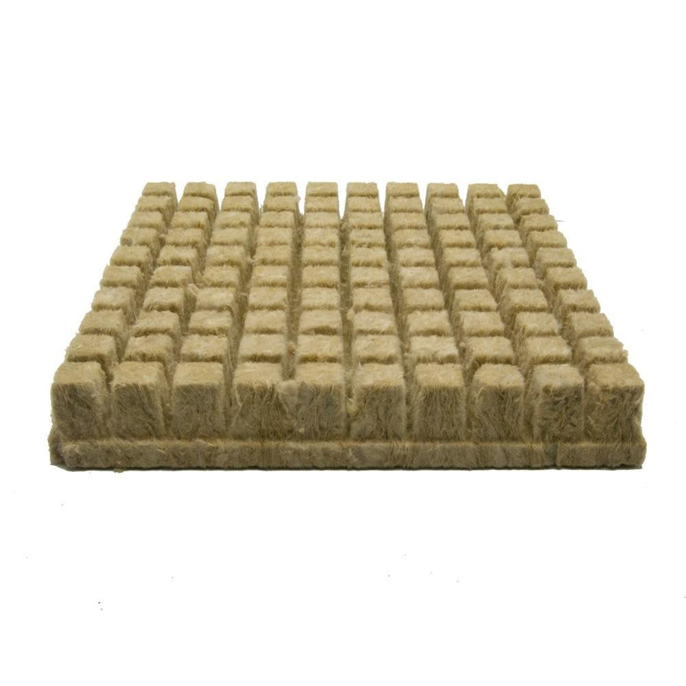 Rockwool Cubes, Indoor Gardening and Seed Starting Usage, (1 inch) 100 Cubes