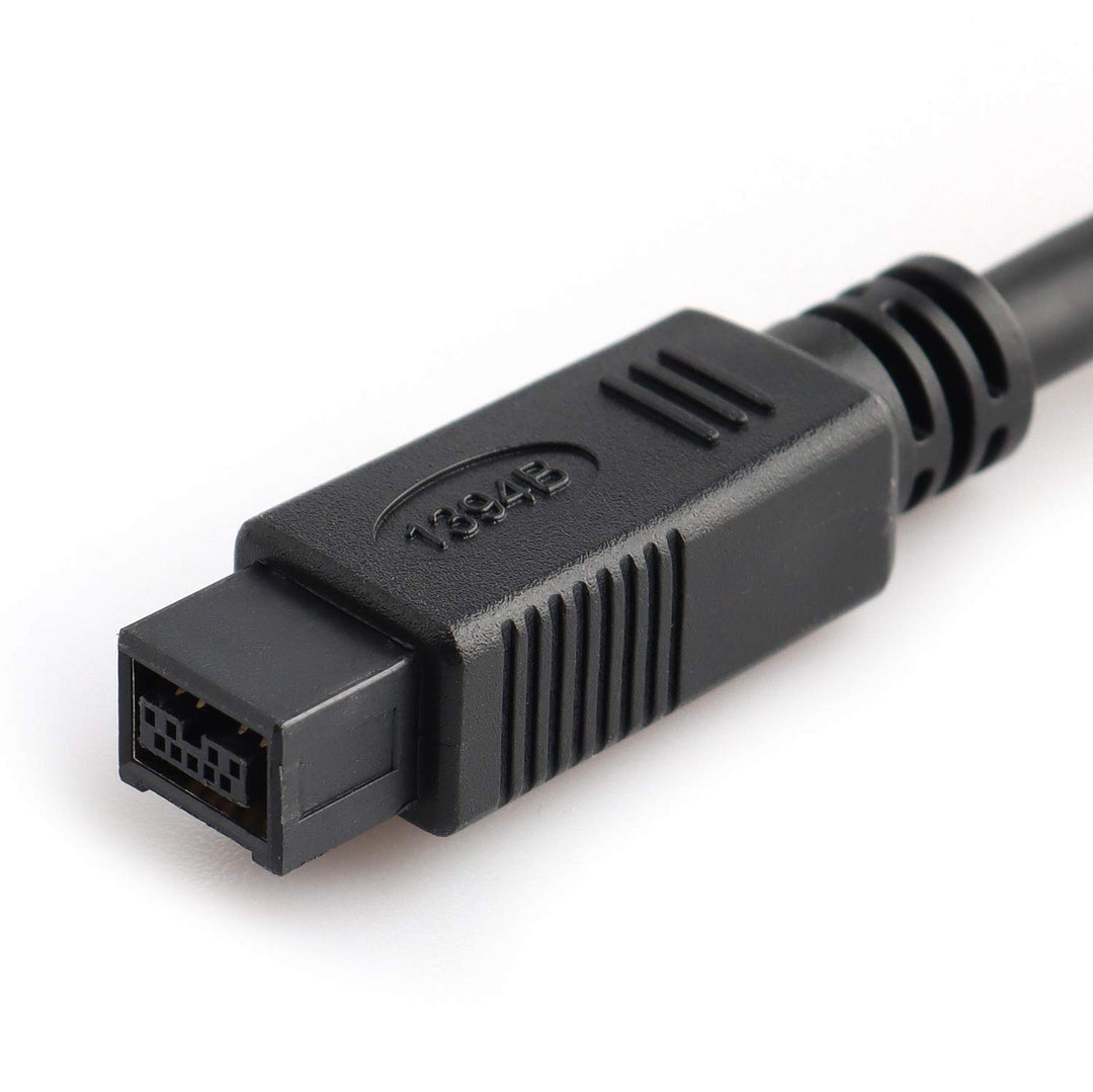 FireWire 800 to 400 9 to 6 pin Cable (9pin 6pin) 6FT, IEEE 1394 Firewire 800 9-pin/6-pin Cable 6 Feet(9 pin to 6 pin)