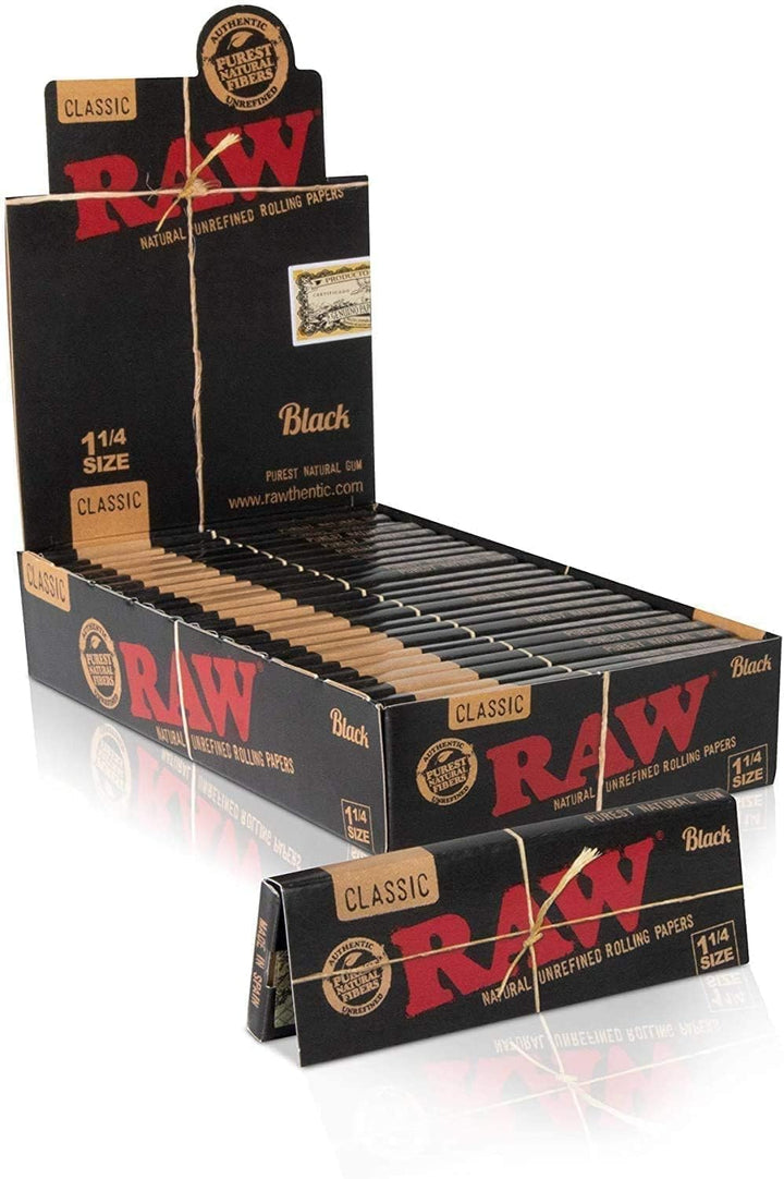 RAW Classic 1 1/4 Size Natural Unrefined Ultra Thin 79m