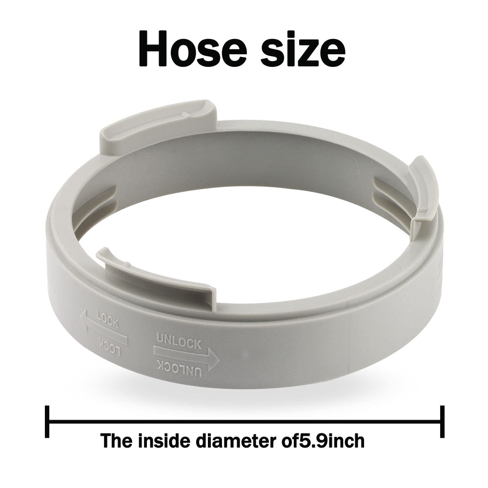 Portable Air Conditioner Exhaust Hose Connector, Round Tube Conditioner Adapter Exhaust Duct Vent Kit (white)
