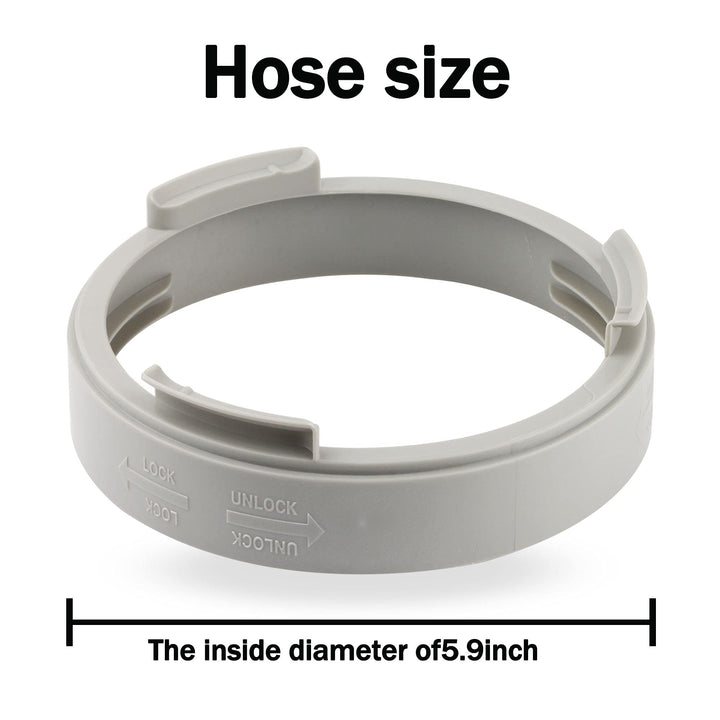 Portable Air Conditioner Exhaust Hose Connector, Round Tube Conditioner Adapter Exhaust Duct Vent Kit (white)
