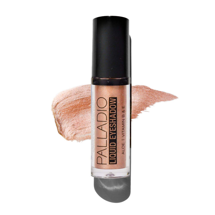 Liquid Eyeshadow, creamy shimmery formula that instantly adheres to the eyelid with flexible applicator wand for over 8 hours of smudge and crease-proof wear (Sunstone)