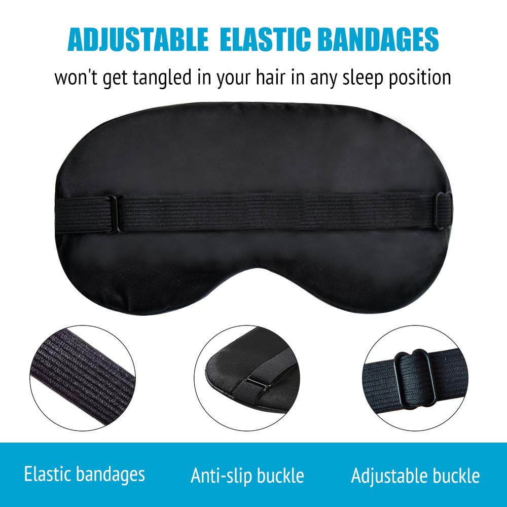 Sleep Mask Night Cover Eye Sleeping Silk Satin Masks fo
