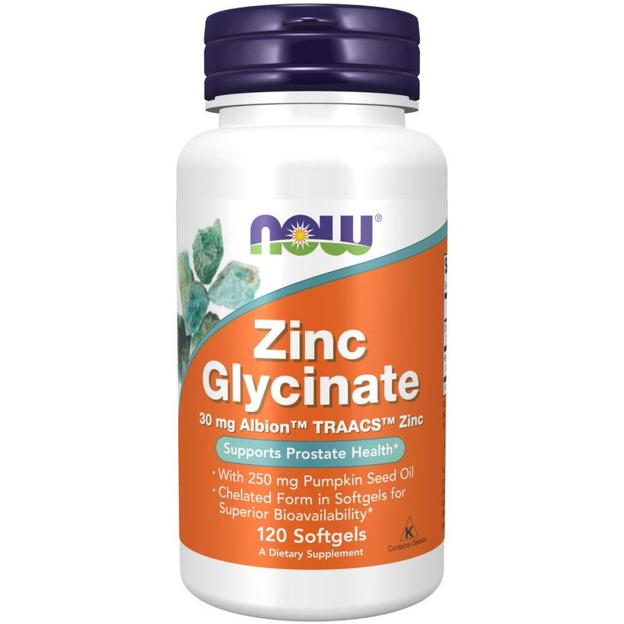 Now Supplements, Zinc Glycinate with 250 mg Pumpkin See