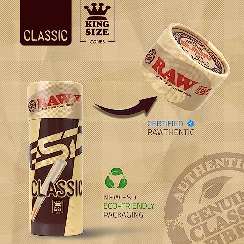 RAW Cones Classic King Size - 100 Pack - Slow Burning P