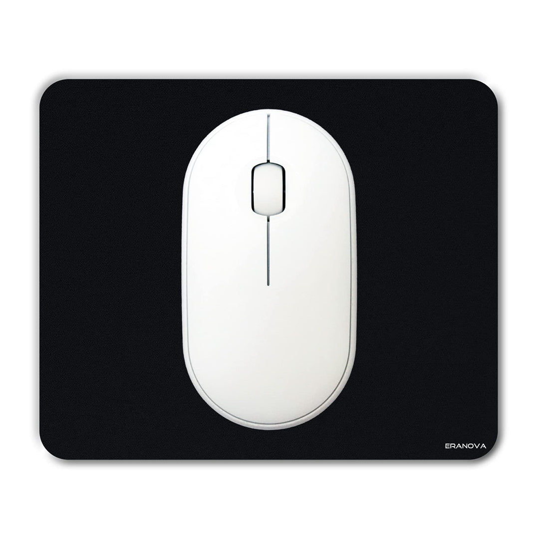 Mini Mouse Pad, Small Mouse Pad 5x6 Inch Ultra Thick Non-Slip Base Portable Washable Tiny Black Mouse Mat for Laptop Wireless Mouse Traveling
