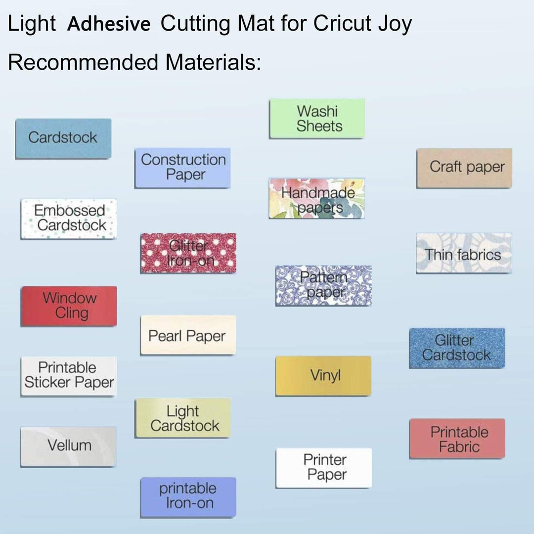Ecraft Cutting Mat for Cricut Joy - 6 Packs Cutting Mats 4.5X6.5Inch &amp; 4.5X12Inch (Standard &amp; Light) Variety Adhesive Sticky Quilting Joy Mats Replacement Accessories