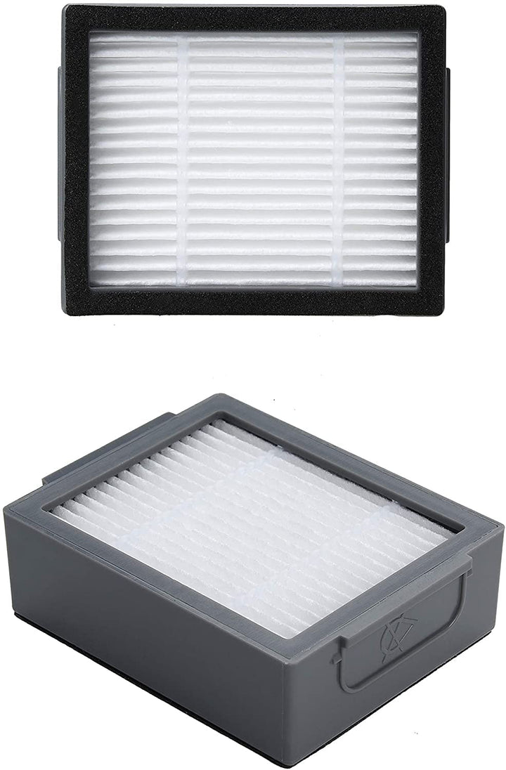 Replacement Parts accessories Compatible for iRobot Roomba i3 i3+ i4 i6 i6+ i7 i7+ i8 i8+/Plus E5 E6 E7 I,E &J Series Vacuum Cleaner,1 Set Multi-Surface Rubber 4 HEPA Filters & 4 Side Brushes