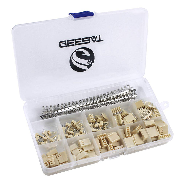 300pcs 2.54mm KF2510 Connector Kit with KF2510 2.54mm Female Pin Headers Terminals, 2.54mm 2/3 / 4/5 /6 Pin Housing Connector Adapter Plug
