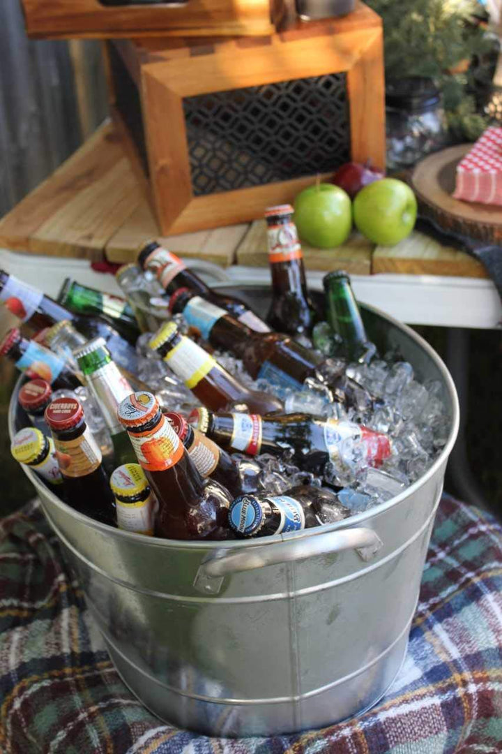 TableCraft Galvanized Beverage Tub, 5.5 Gallon