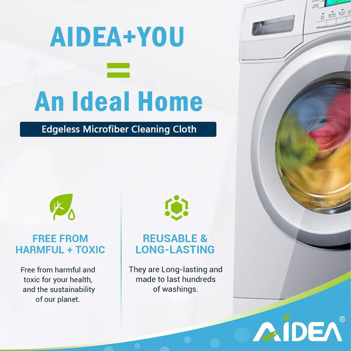 AIDEA Microfiber Cleaning Cloths, Cleaning Cloth Drying