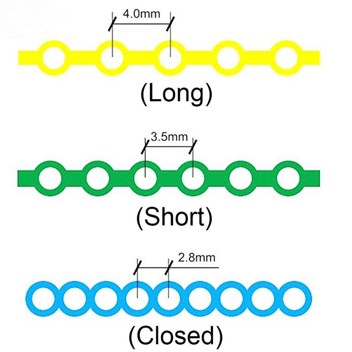 Closed: Wecando Clear Dental Orthodontic Elastic Chain 