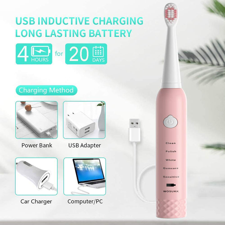 Sonic Electric Toothbrushes for Kids-5 Modes with Smart