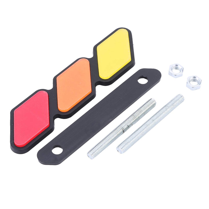 Tri-Color Grille Badge Emblem Grill, 3 Color Grille Badge Grill Emblem with Mounting Tools Fit for 4Runner Tundra