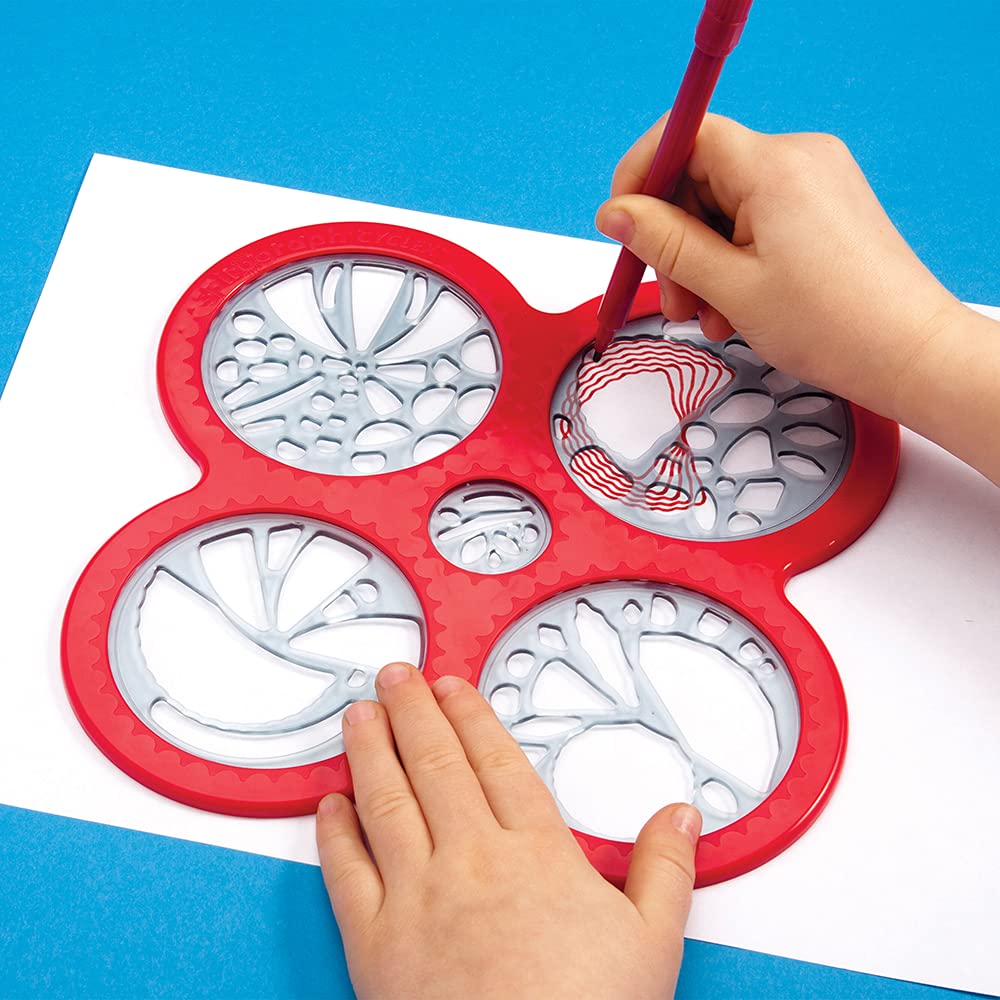 – Cyclex Set – Art Kit – Rotating Stencil Wheel Creates Countless Designs – For Ages 8+