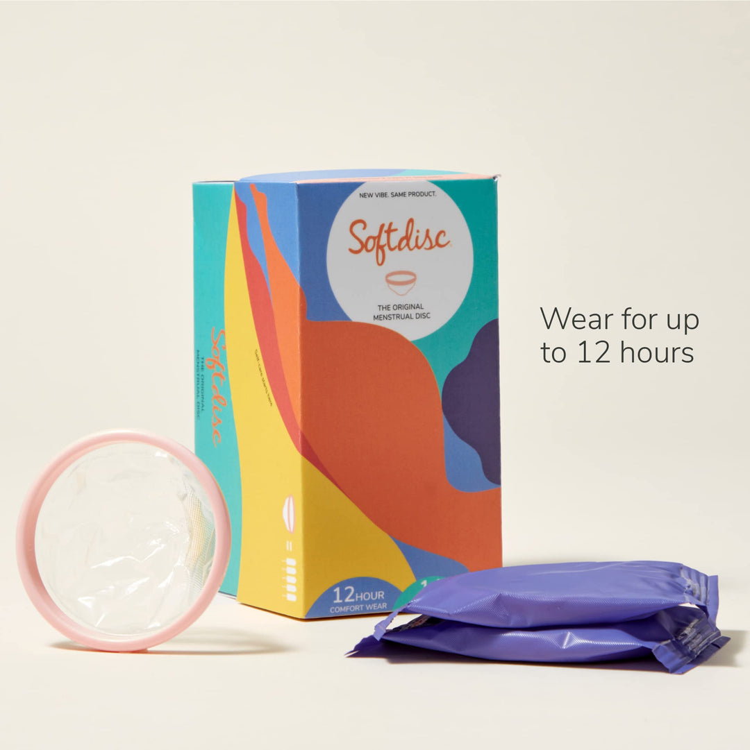 Softdisc Menstrual Discs | Disposable Period Discs | Tampon, Pad, and Cup Alternative | Capacity of 3 Super Tampons | HSA or FSA Eligible | 14 Count