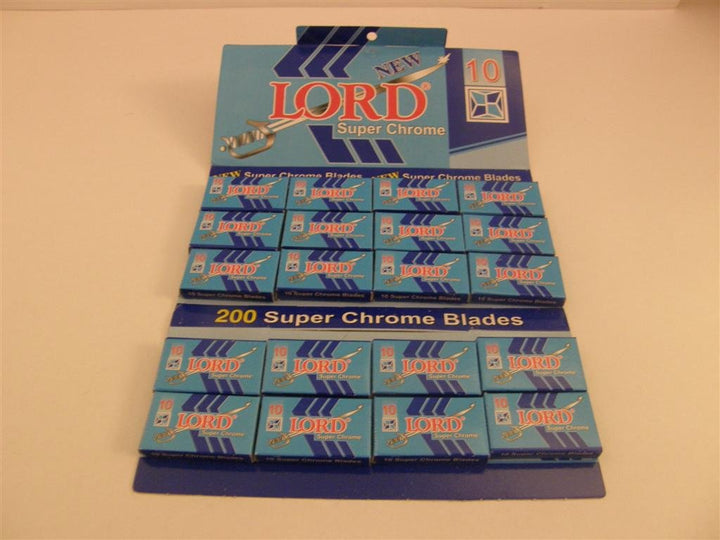 200 Double Edge Safety Razor Blades Super Chrome