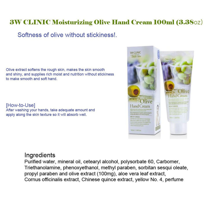 Hand Cream - Olive 100ml/3.38oz