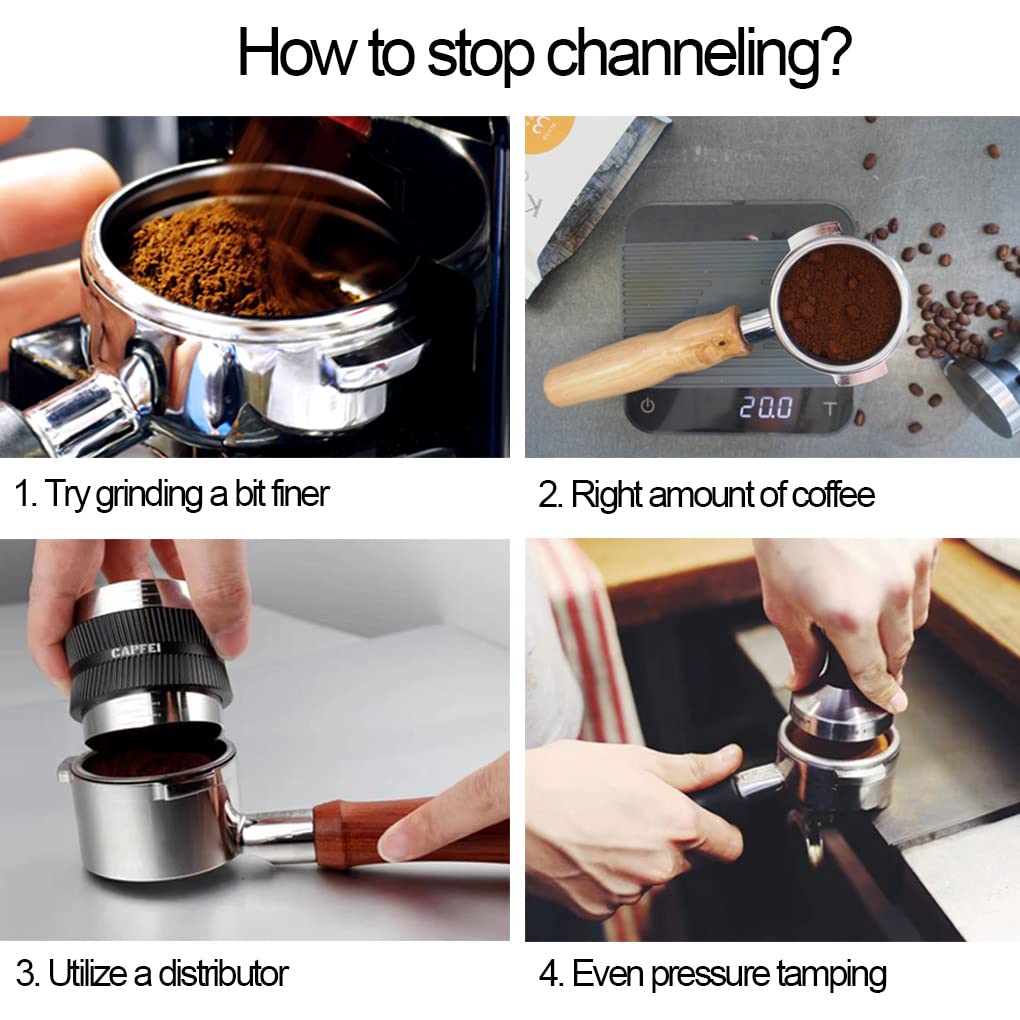 51mm Bottomless Portafilter Compatible with Gevi Espresso Machine, 51mm portafilter 3 ears with Prongs Thickness 4mm