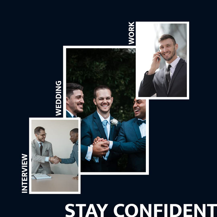 50 Collar Stays for Men&#39;s Dress Shirts - Metal Collar Stays for Men, 2 Sizes in a Divided Box (24-2.2 &amp; 26-2.5 inch stays)