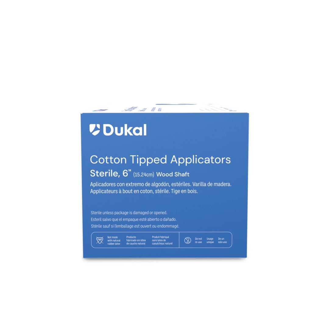 Dukal 6-inch Cotton Tipped Applicators 100 2-packs Per 