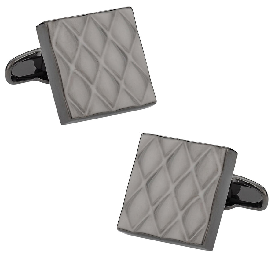 Rud-6503 Cufflinks For Men {Gun Metal}