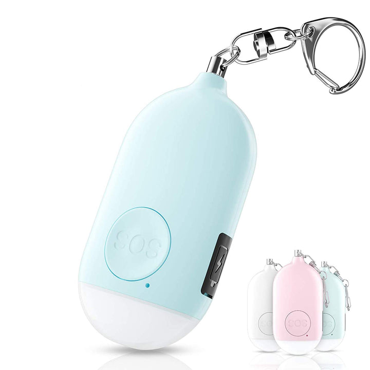 Safesound Personal Alarm Siren Song 1-Pack - 130dB Self Defense Alarm Keychain with Mini Emergency LED Flashlight - Security Personal Protection Devices for Women Girls Kids and Elderly