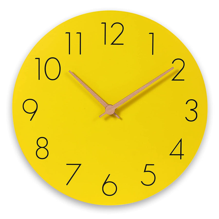 Plumeet 12'' Wooden Wall Clock Frameless Clocks
