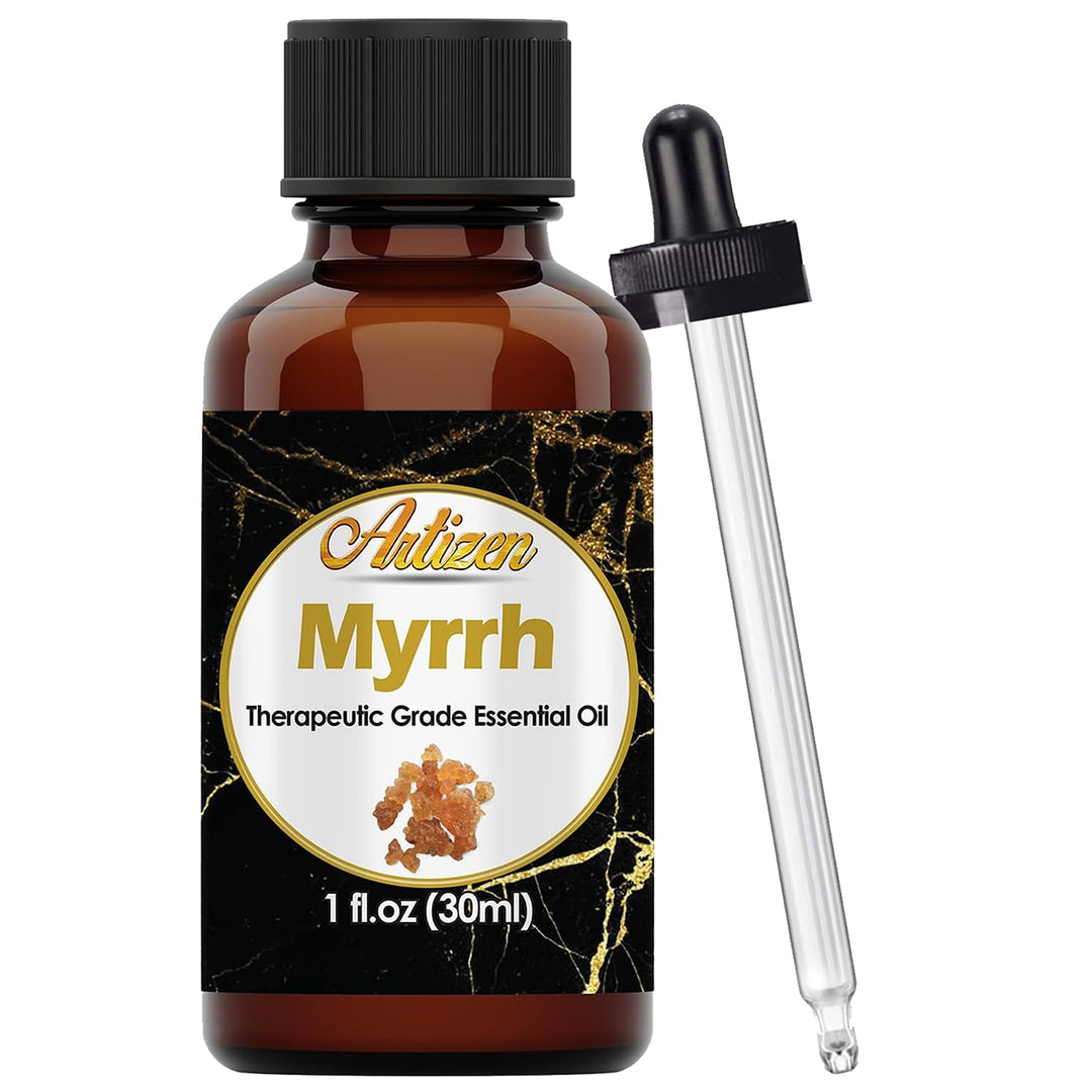 Myrrh Essential Oil (100% PURE &amp; NATURAL - UNDILUTED) Therapeutic Grade - Huge 1oz Bottle - Perfect for Aromatherapy, Relaxation, Skin Therapy &amp; More!