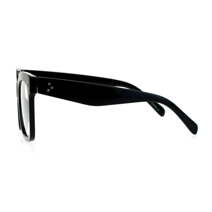 JuicyOrange Super Oversized Clear Lens Glasses Thick Sq