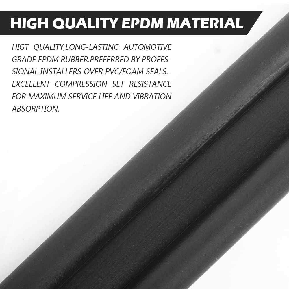 MYFAMIREA 24.5Ft Adhesive Tailgate Seal fits Pickups, T
